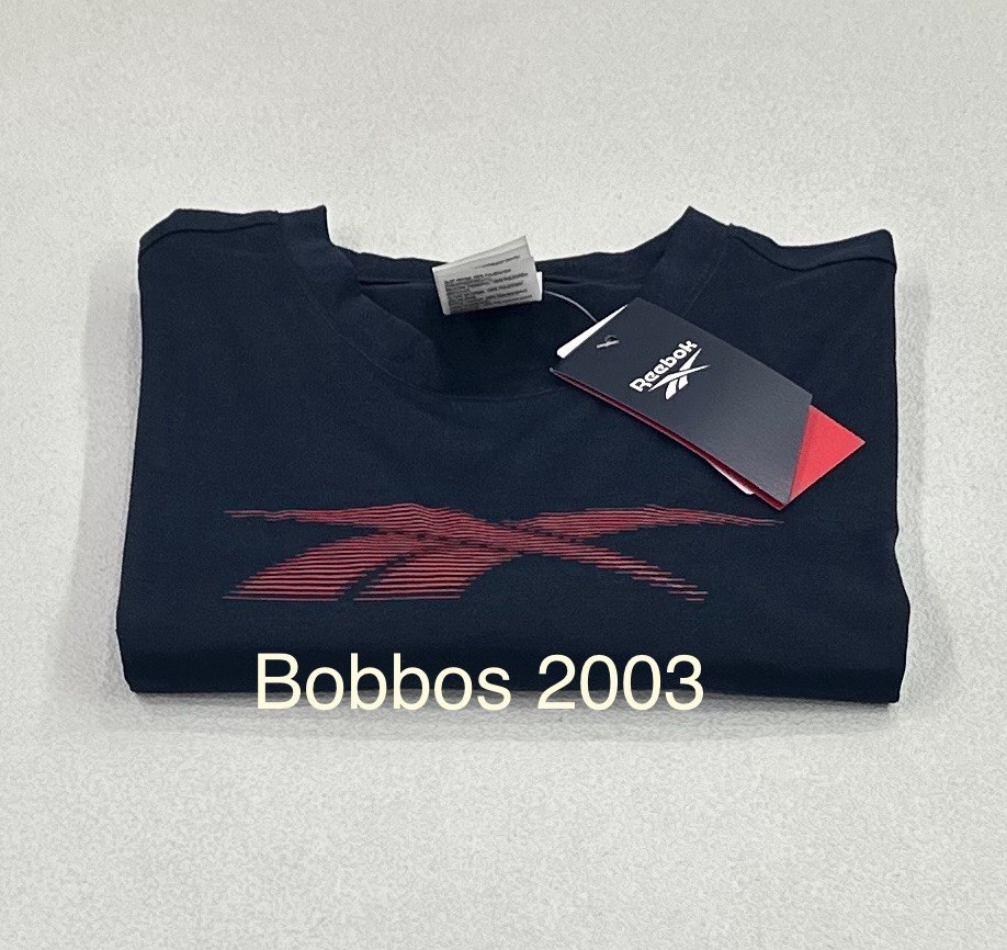 Reebok Men’s Front Vector Performance Tee, Blue Solid, Size S