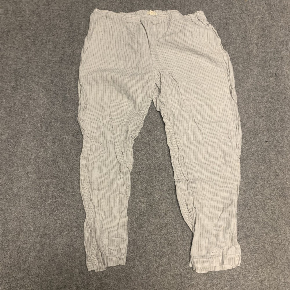 Eileen Fisher Womens Linen Casual Pants Size Large