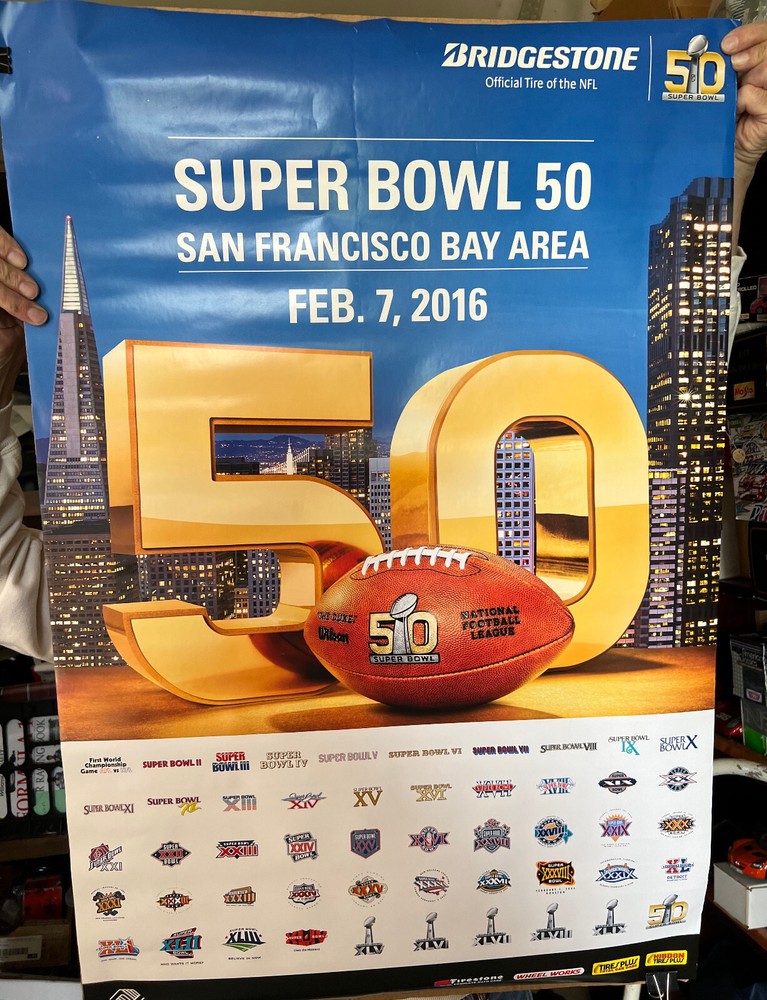 Super Bowl 50 2016 NFL Official Collectible Poster