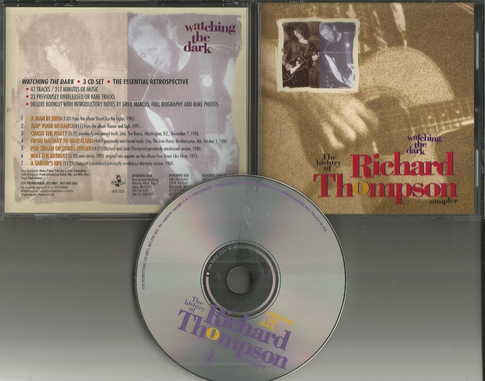 Fairport Convention RICHARD THOMPSON BOX SET sampler RARE TRX  PROMO CD 1993 USA