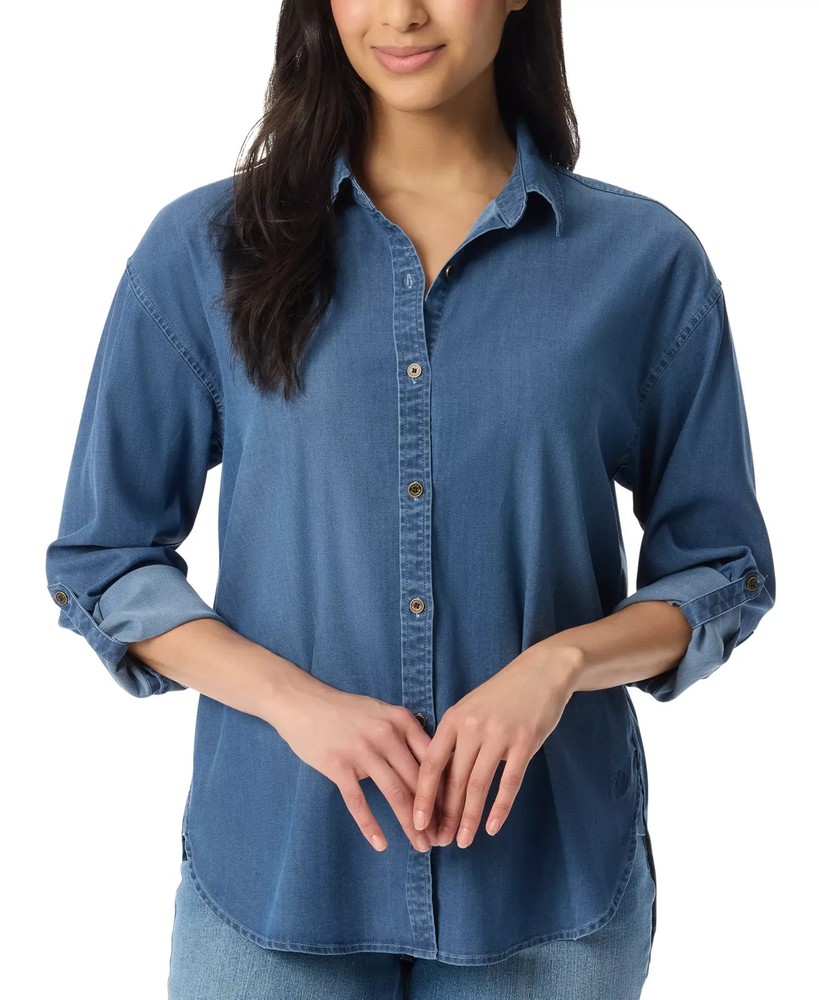 Gloria Vanderbilt Women's Top Sz S Amanda Medium Grey Heather