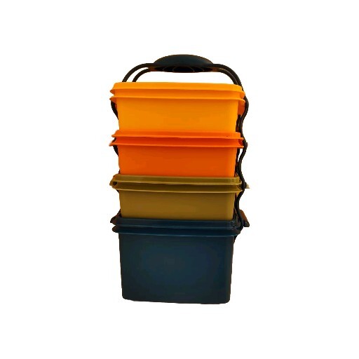 tupperware 4 Piece Container Set With Carry Handle