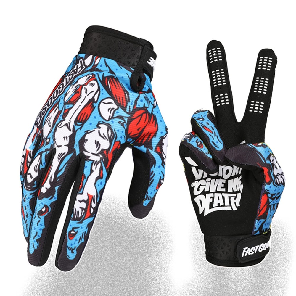 FASTGOOSE Skeleton-Paw Motorcycle Gloves for Men&Women,Cycling Glove Breathab...
