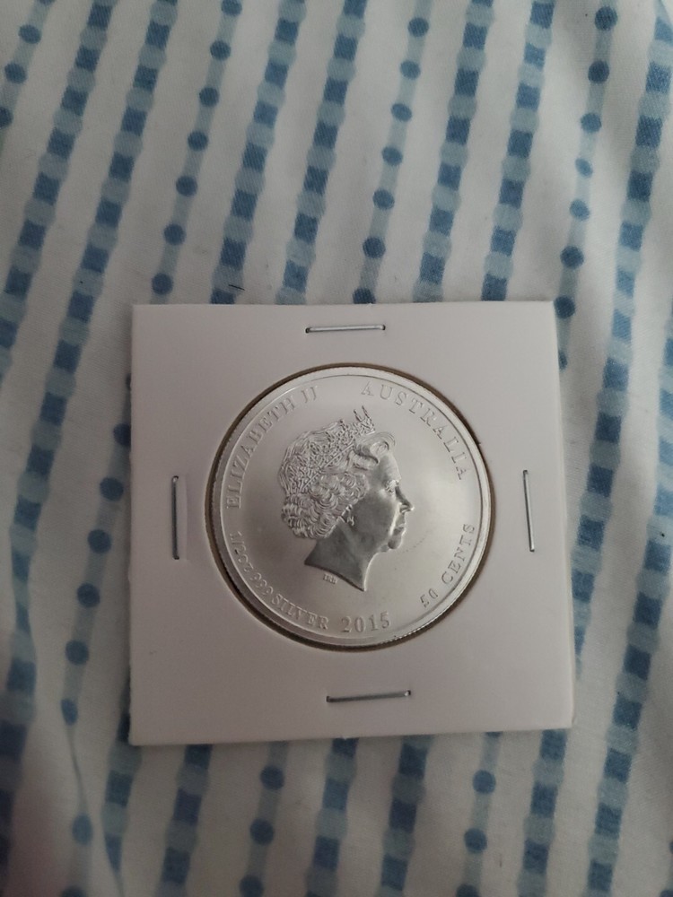 2015 Australia 50 Cent Battle of the Coral Sea 1/2 oz .999 Fine Silver Coin UNC