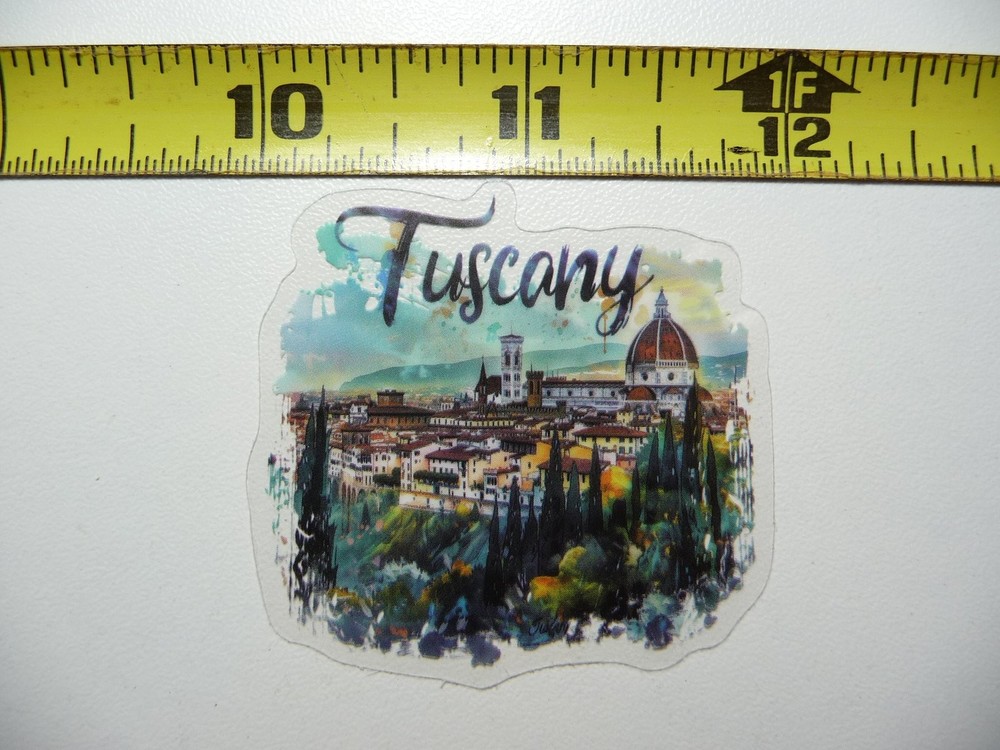 Tuscany Italy Travel Sticker Decal Colorful Vacation Souvenir  