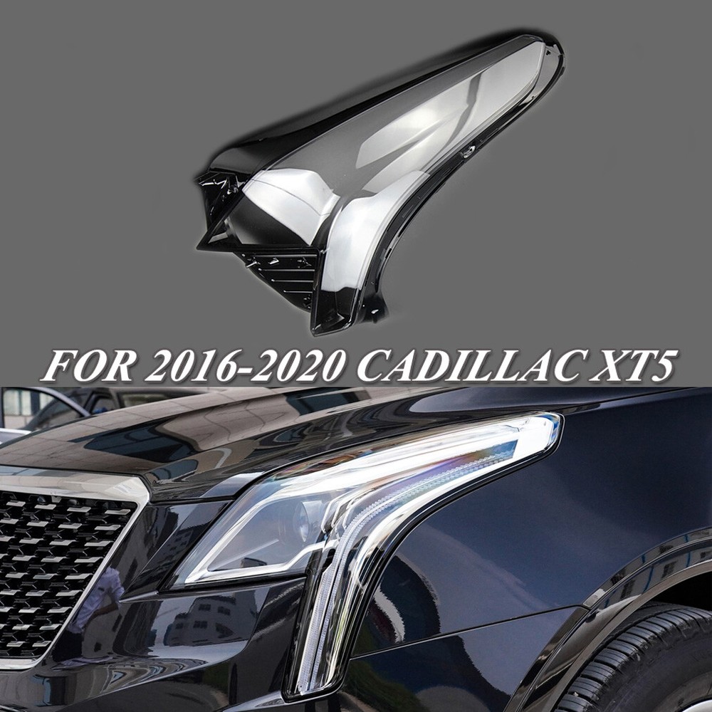 2016-2020 Cadillac XT5 Left Transparent Headlight Cover Replacement Lens Shell, Durable Fit