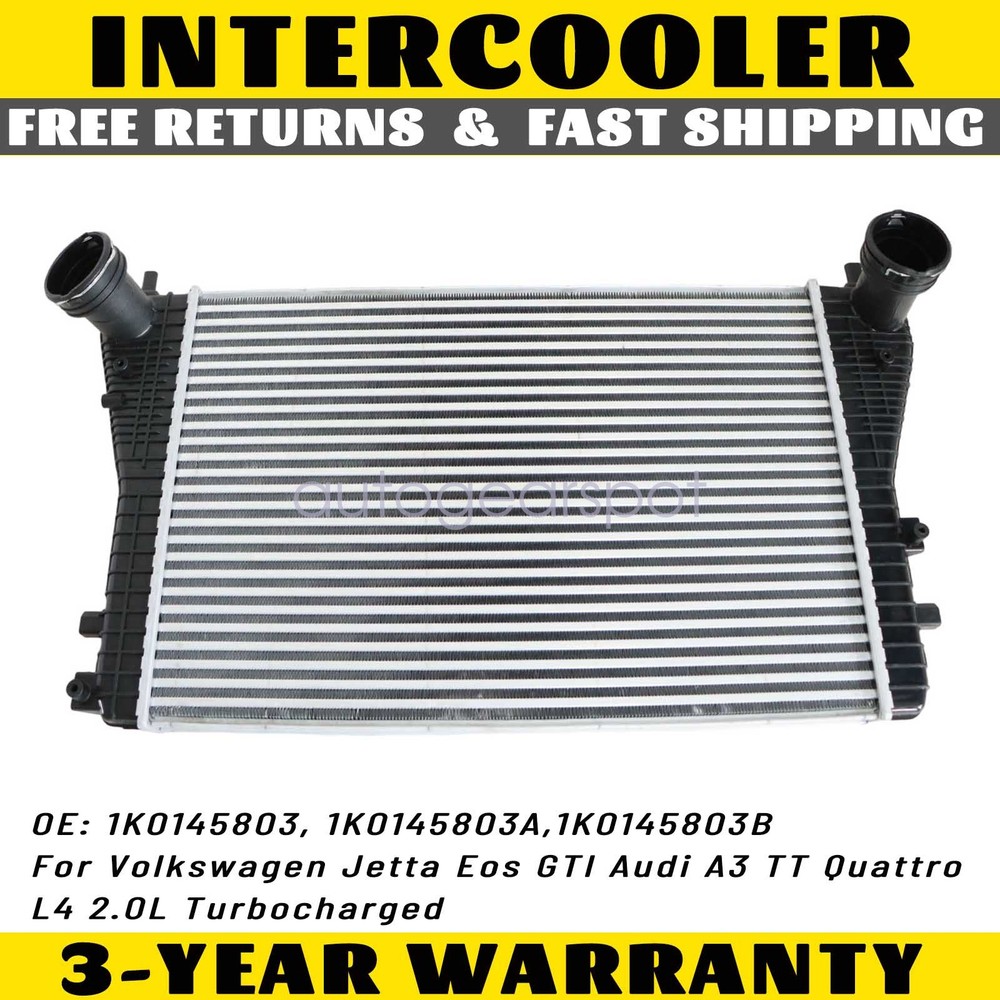 For Volkswagen Jetta Eos GTI Audi A3 TT Quattro L4 2.0L Turbocharged Intercooler