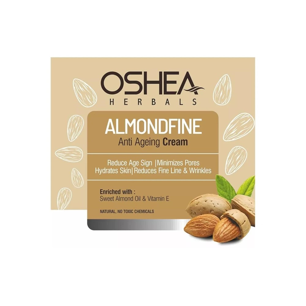 Oshea Herbals Almondfine Anti Ageing Face Cream For All Skin Types 50 g