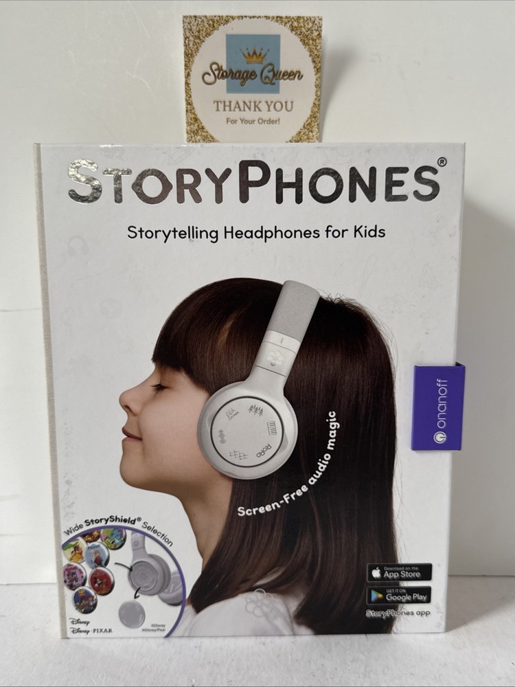 ONANOFF StoryPhones Foldable Wireless Headphones for Kids with Storytelling Feature
