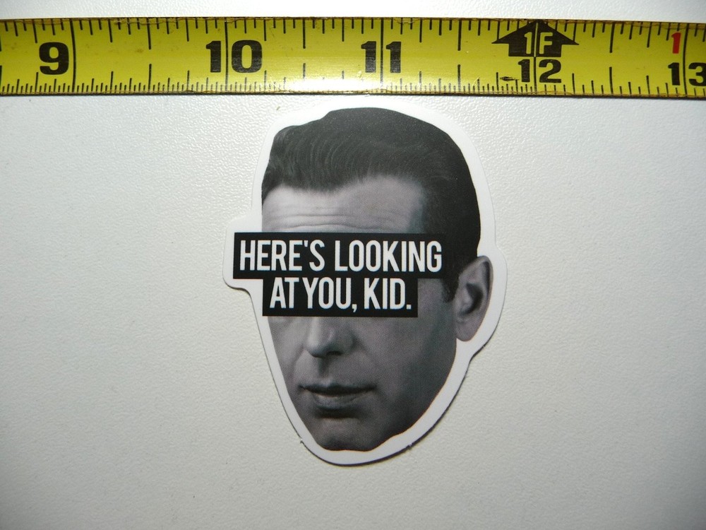 Funny Famous Parody Here's Looking at You Kid Decal Sticker