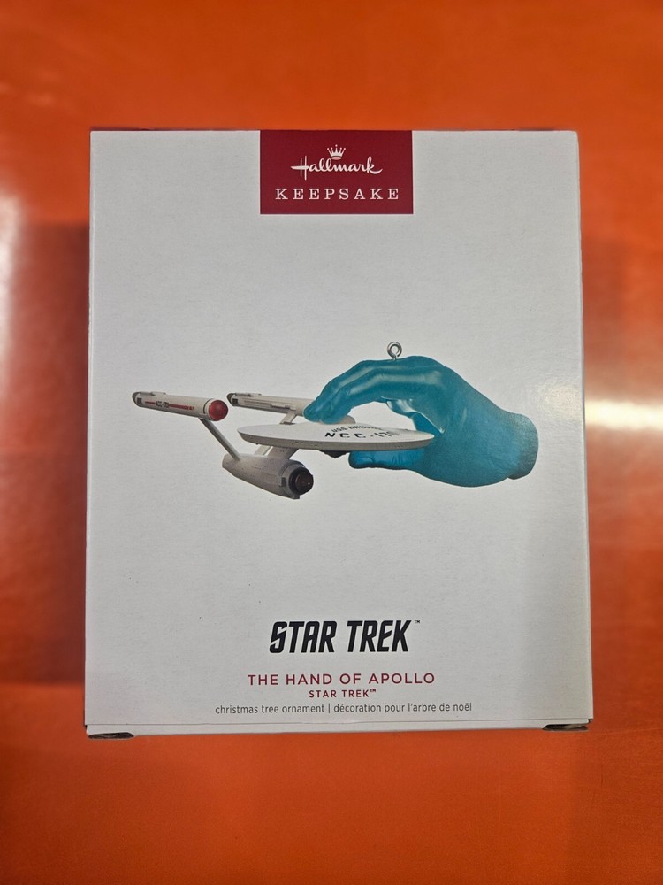 Hallmark 2023 Star Trek TOS The Hand of Apollo Keepsake Ornament Damaged box