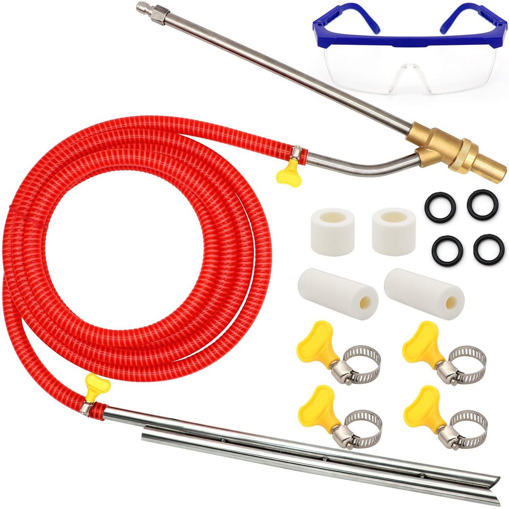 Pressure Washer Sandblasting Kit, 5000 PSI Wet Sandblaster Attachment, Power ...