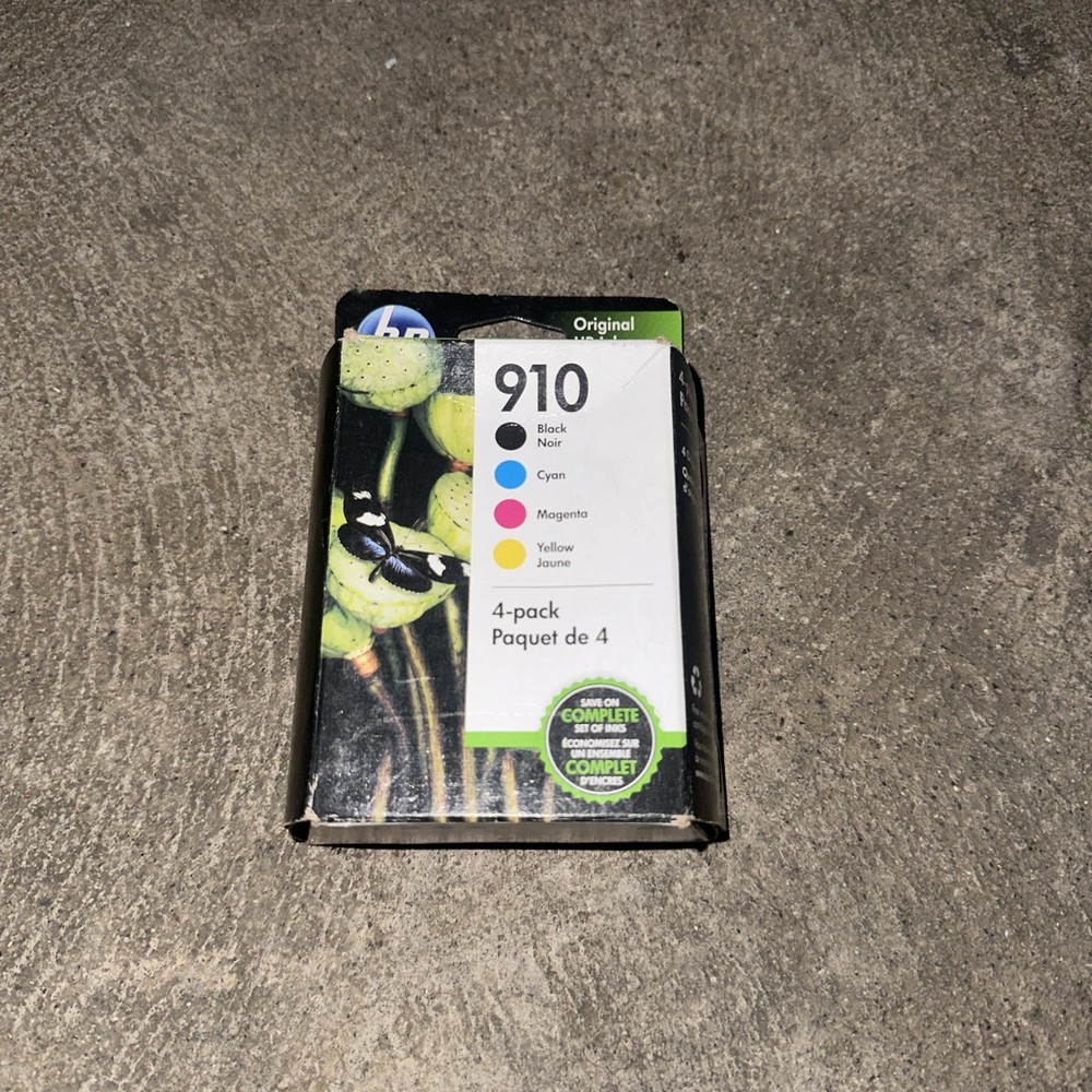 HP 910 Ink Cartridge 4-Pack (3YQ26AN#140) High-Yield Black