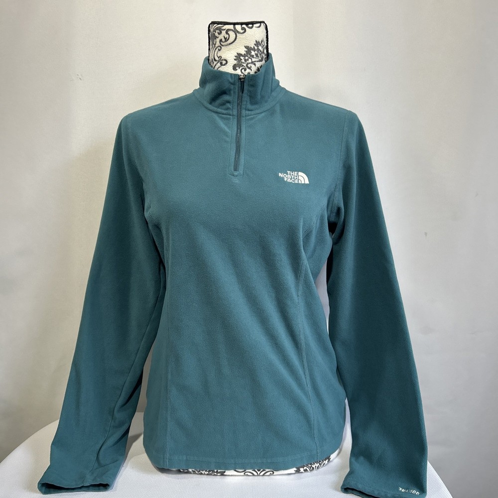 The North Face TKA Glacier 100 Blue Fleece 1/4  Zip Pullover Women’s Size M