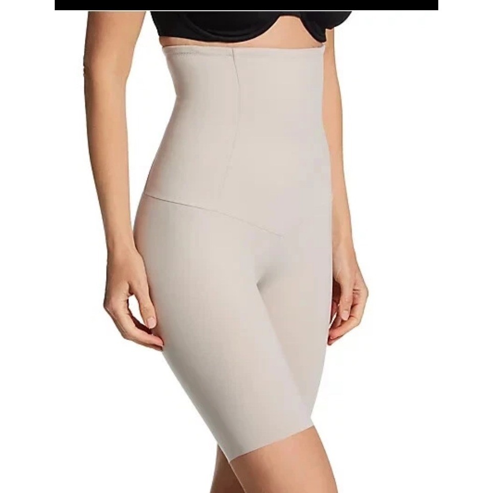 NWT Leonisa Extra High Waisted Firm Shaper Short Panties Beige Women's XXL