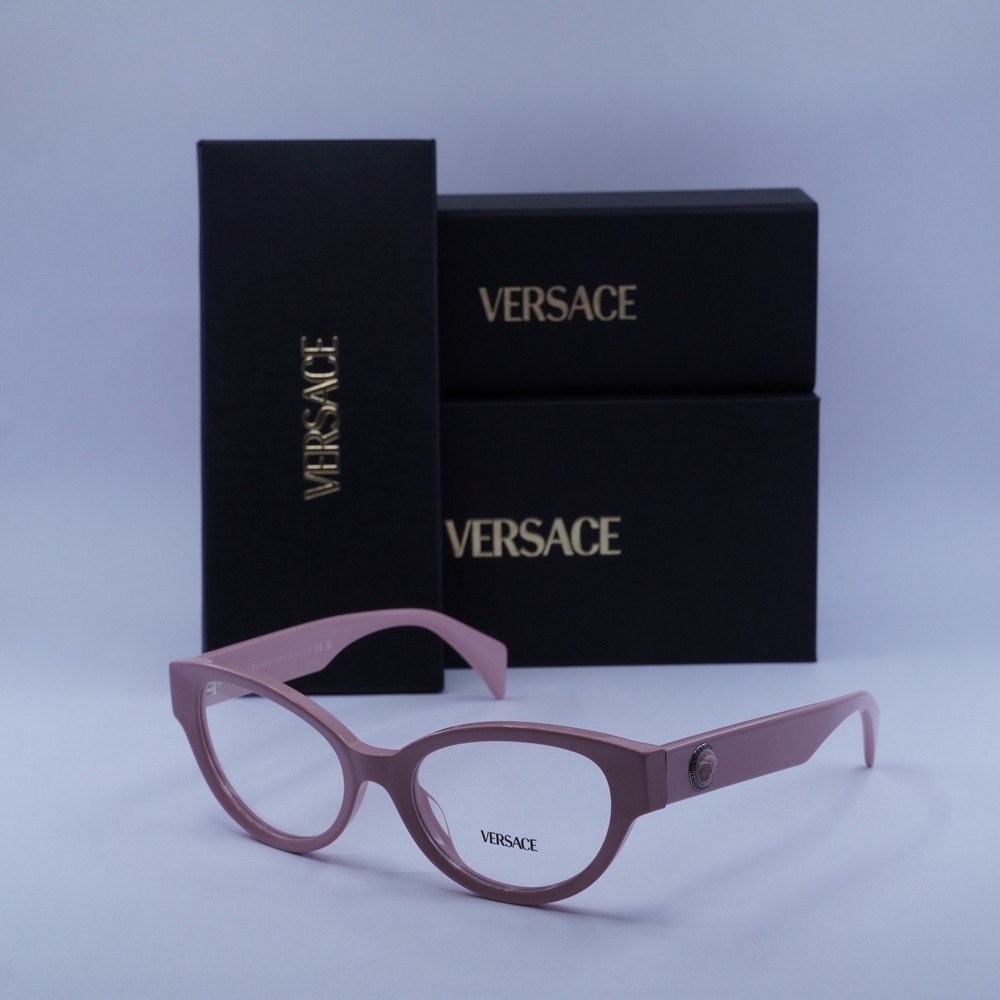 Versace VE3361U 5488 Pink 53mm Eyeglasses New Authentic