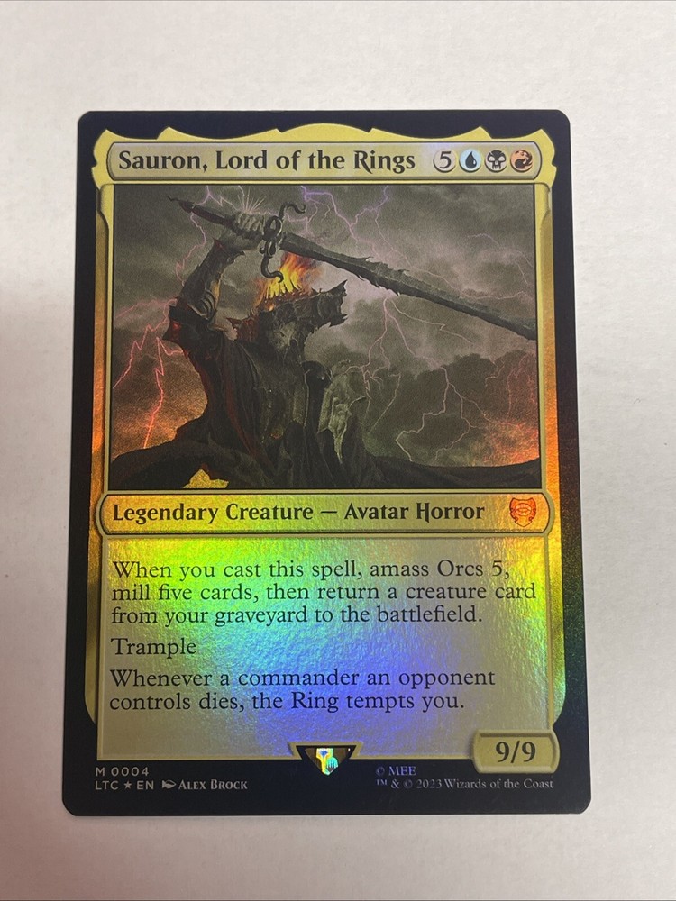 Sauron, Lord of the Rings Commander: Foil LTC #0004