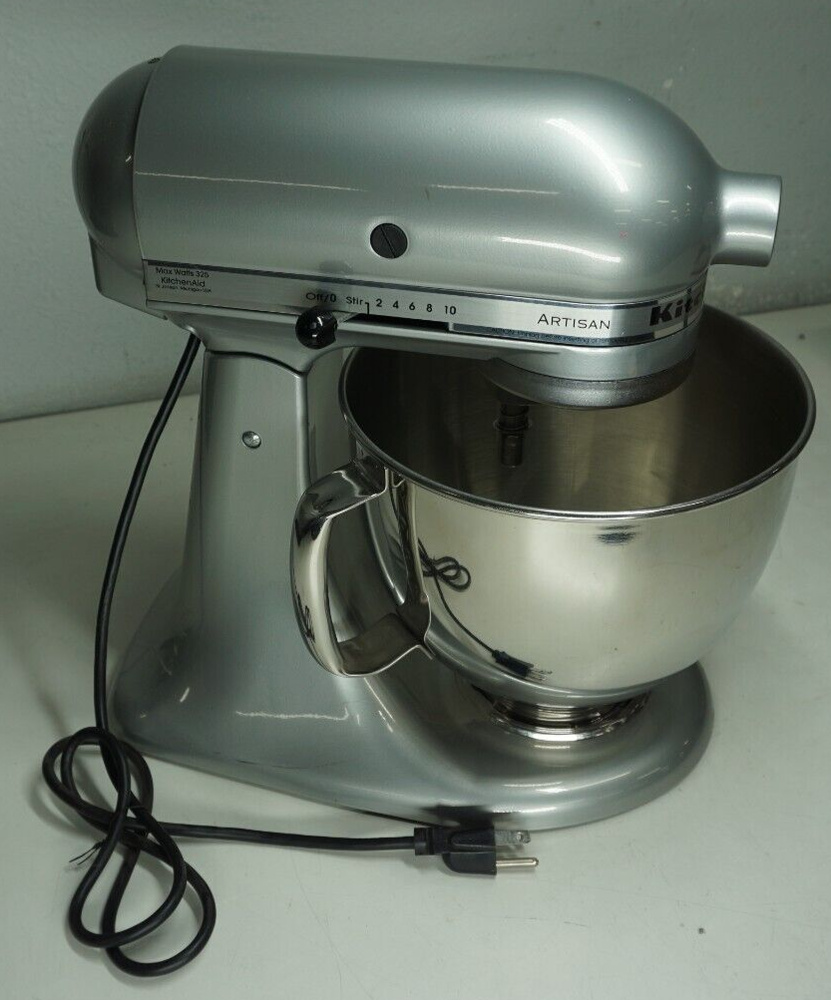 KitchenAid Artisan Stand Mixer Tilt-Head Contour Silver KSM150PSMCO w/ SS Bowl