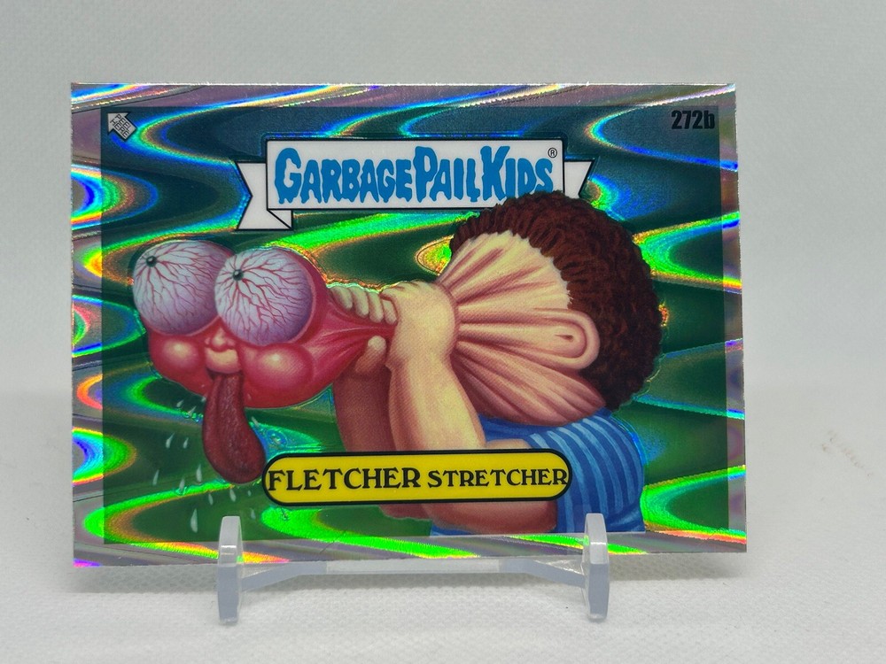 Topps Garbage Pail Kids Chrome Series 7 Fletcher Stretcher Drool Refractor Card 272b