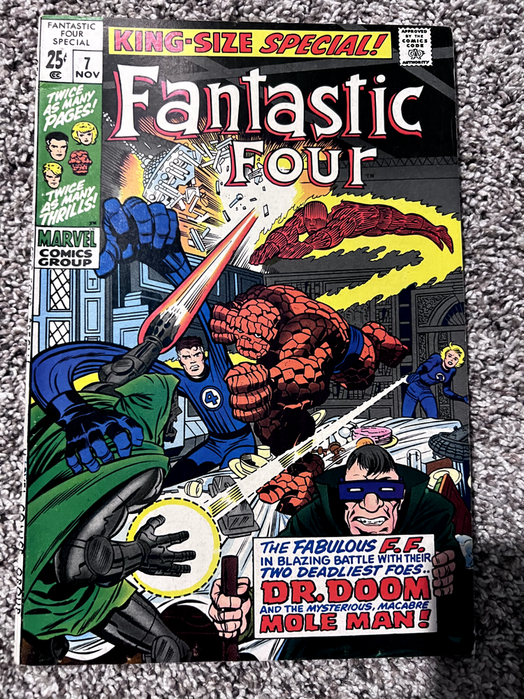 Fantastic Four Annual #7 F+ The Deadliest Foes Dr. Doom and the Macabre Mole Man