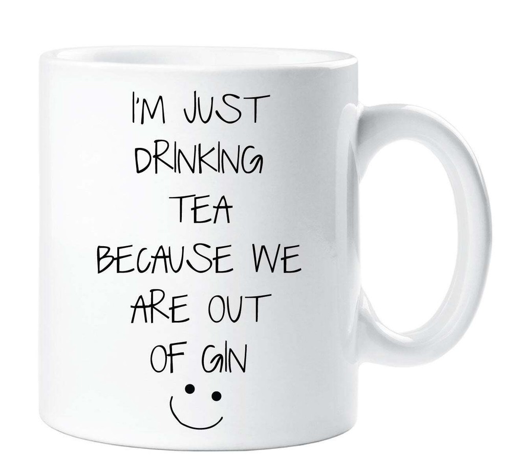 Gin Mug Funny Tea Lover Gift for Mum Girlfriend Best Friend