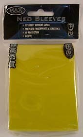 Solid Sleeves (50ct) - Yellow (Max Protection) Max Protection GAMING SUPPLY NEW