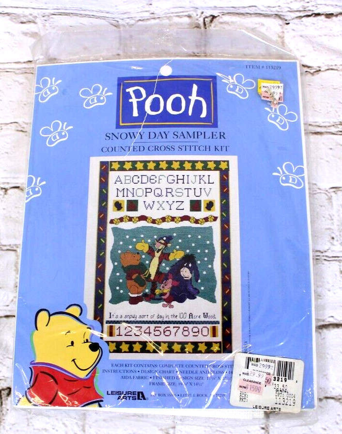 Disney Winnie The Pooh Counted Cross Stitch Kit 