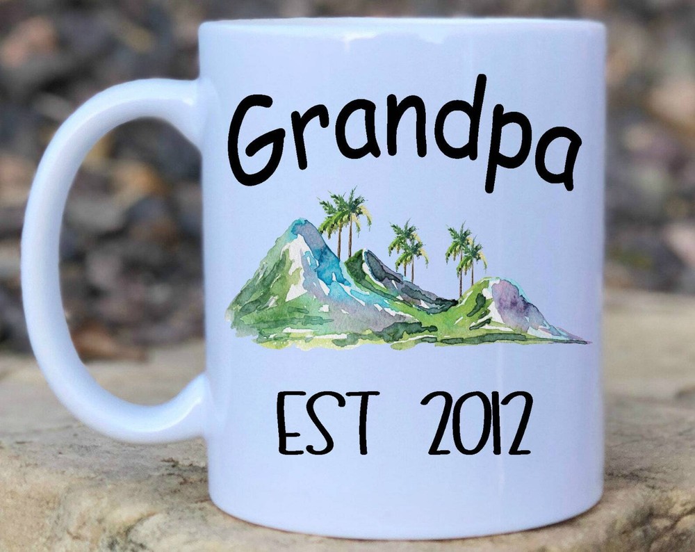 Grandpa Mug New Grandpa Mug Grandpa Est  Mug For Grandpa Coffee Mug Father's Day