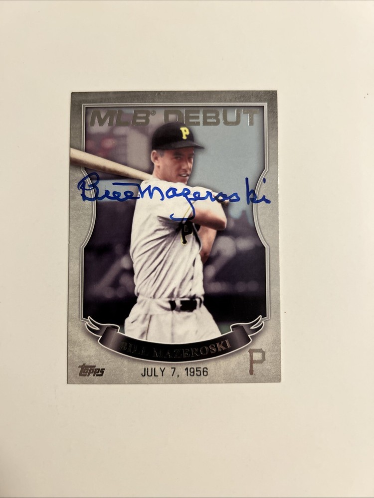 2016 AUTO Topps MLB Debut Silver #MLBD2-12 Bill Mazeroski Pittsburgh Pirates #4