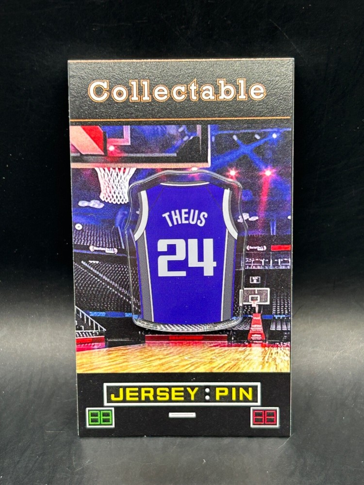 Sacramento Kings Reggie Theus Retro Classic Collectible Jersey Lapel Pin