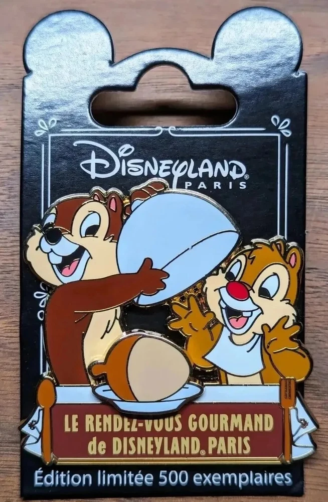 Disney Pin #135952 DLP Gourmet Le Rendez-vous Gourmand - Chip & Dale LE #035/500