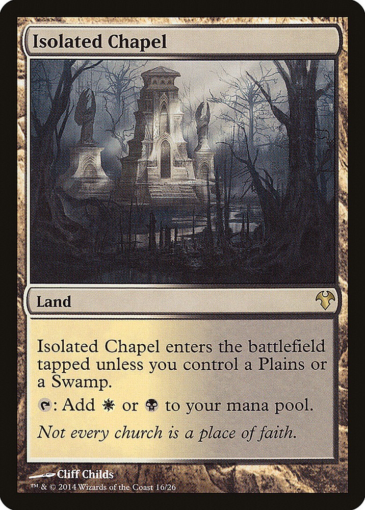 Isolated Chapel Modern Event Deck 2014 HEAVILY PLD Land Rare MAGIC CARD ABUGames