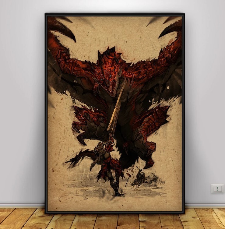Monster Hunter World Game Poster | Wall Art | Wall Prints 6
