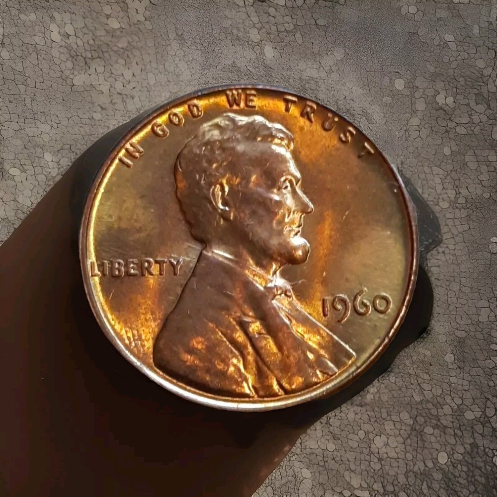 1960-P Lincoln Memorial Penny Type-3 Red DDO DDR Rare Coin