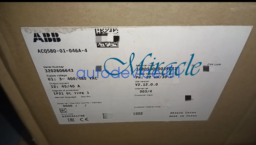 1PC New ACQ580-01-046A-4 frequency converter Use DHL/FedEx