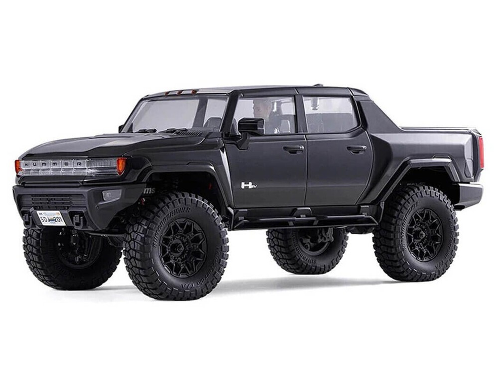 FMS 1:18 FCX18 Hummer EV Pickup | RTR RC Truck | Black Off-Road Model