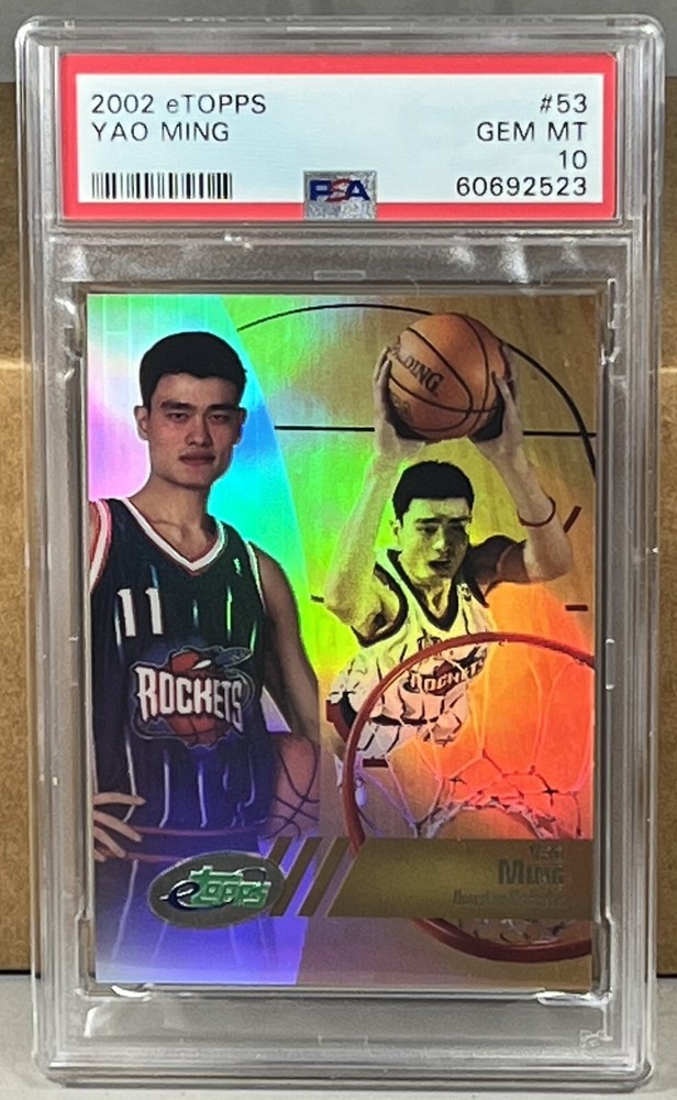 2002 Etopps #53 Yao Ming PSA 10 Gem Mint Houston Rookie HOF Card