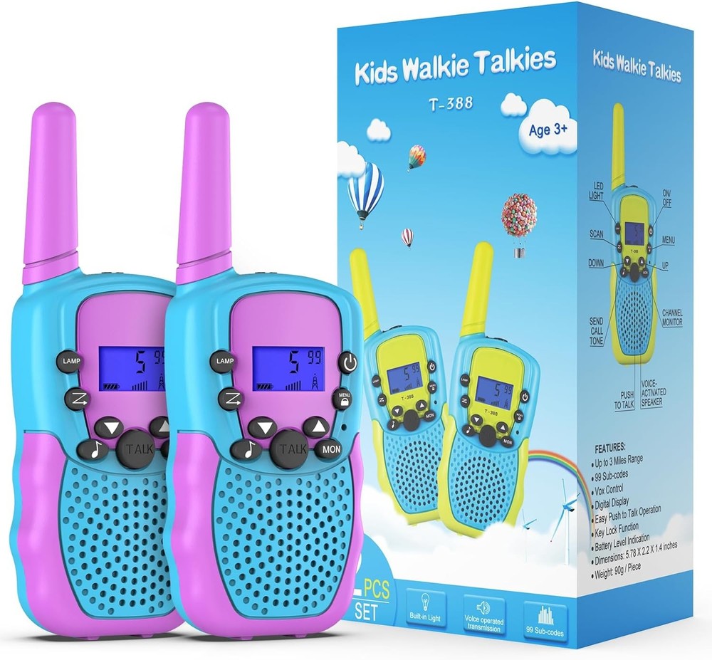 Selieve Toys for 3-14 Year Old Children's, Walkie Talkies Kids 22 Purple