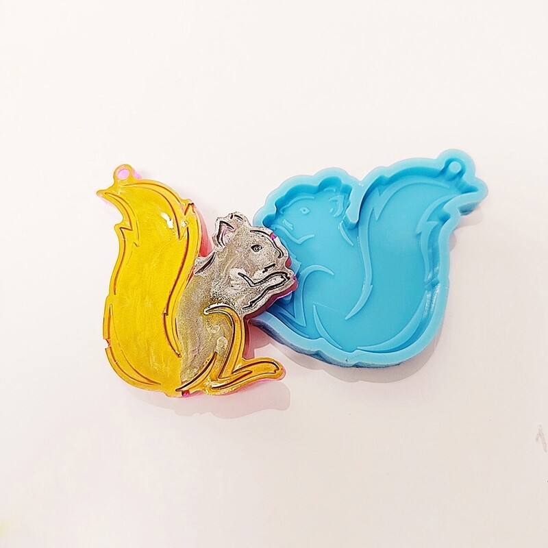 Koala Squirrel Keychain Silicone Mold for Resin Pendants