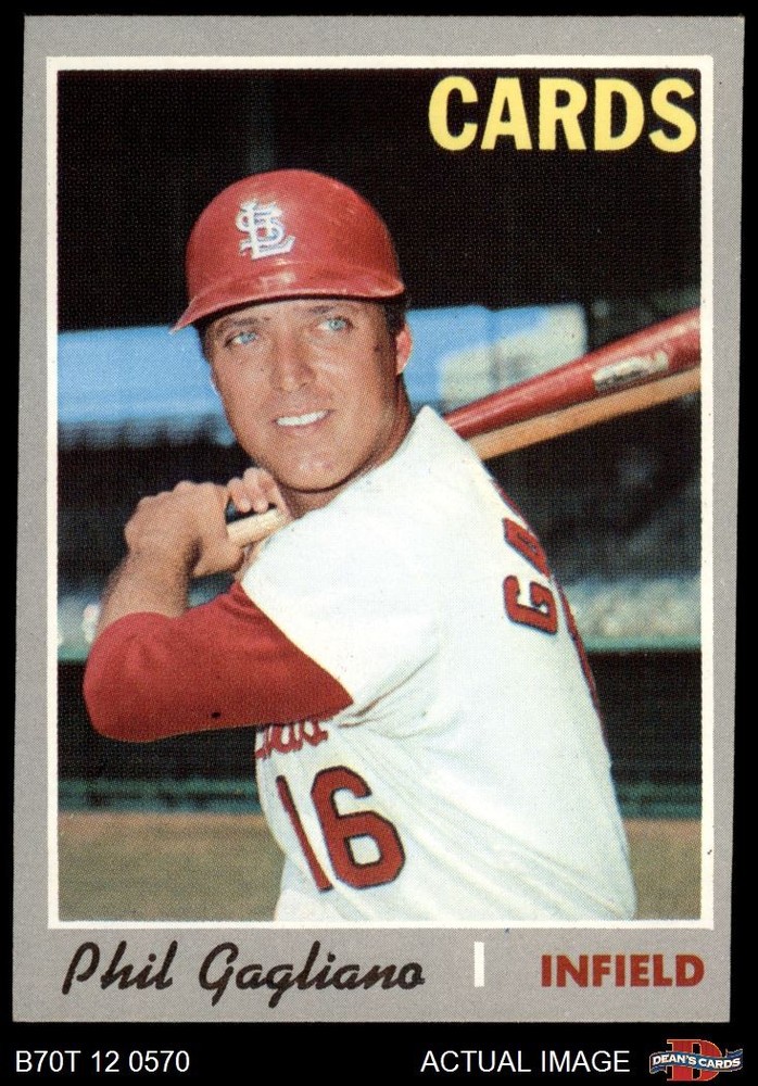 1970 Topps #143 Phil Gagliano Cardinals Baseball Card EX Condition
