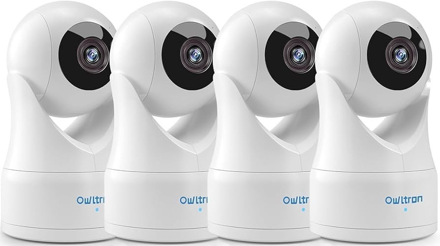 2k Pan-Tilt Security Camera 360 Degree Smart Indoor Cam Night Vision 2-Way 4pack