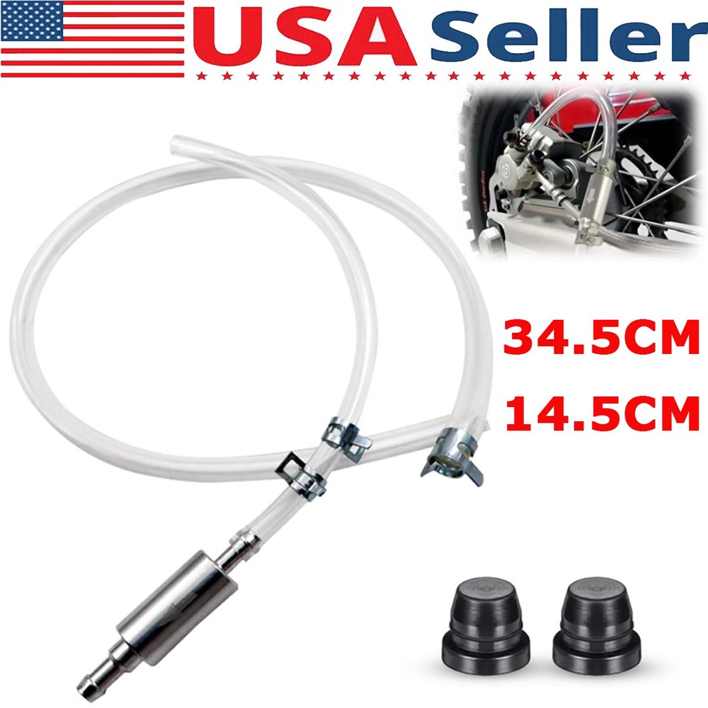 Brake Bleeder Hose Kit with One-Way Check Valve for Cars and Motorcycles
