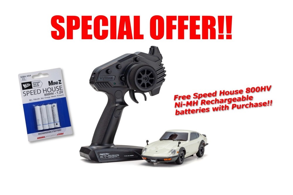 MINI-Z AWD NISSAN Fairlady 240ZG + Free NiMH batteries (4) - Limited time only-image