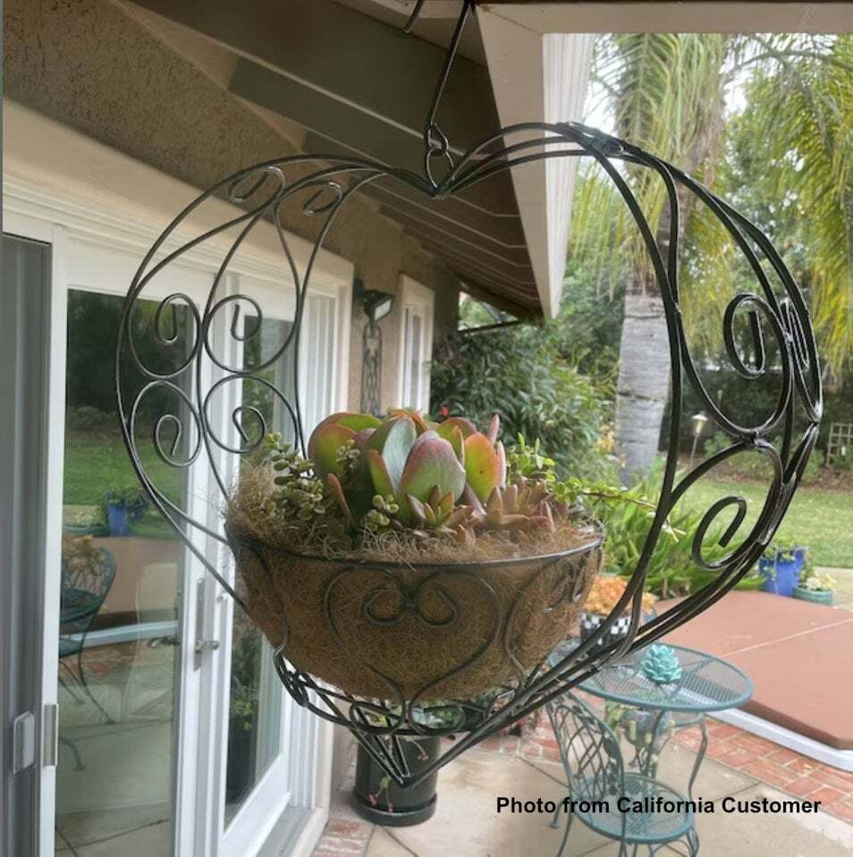 PRESALE | Heart Shaped Hanging Basket Garden Decor | Plant Hanger for Yard-image