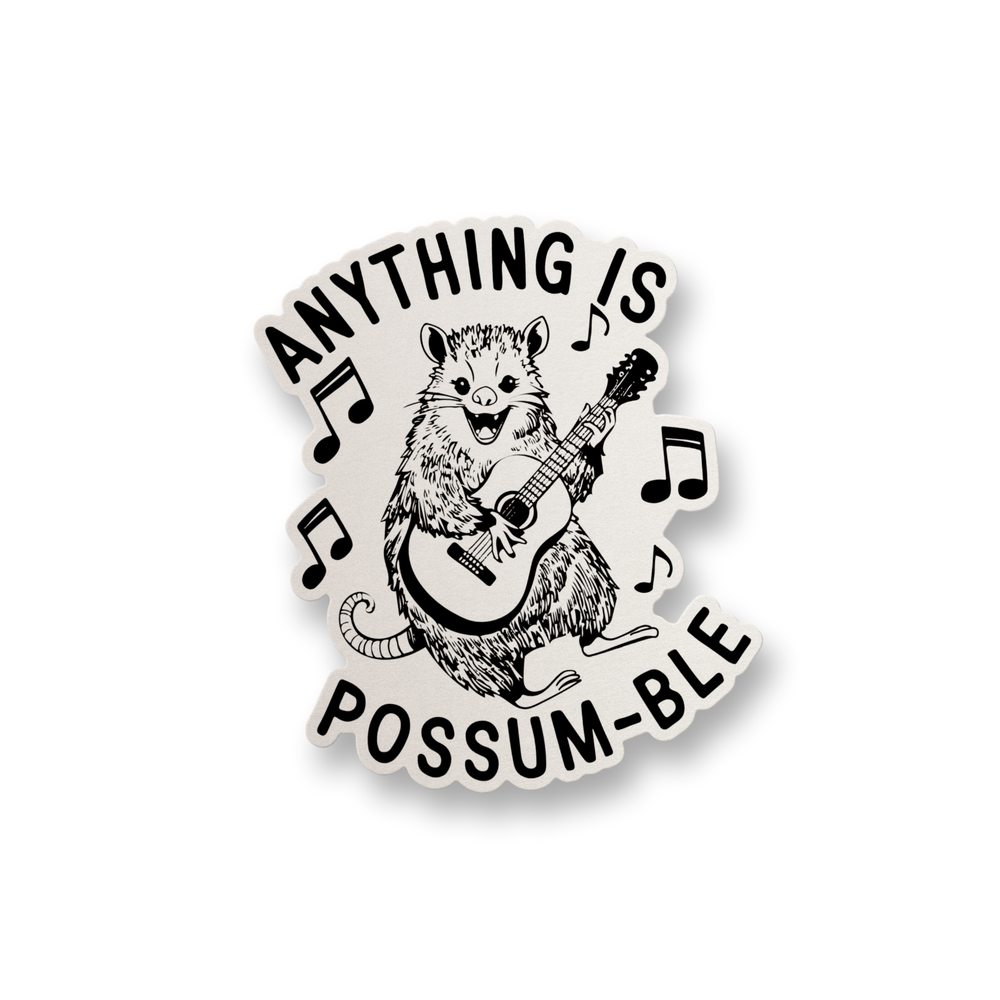 Funny Possum Meme Vinyl Sticker - Water Bottle Laptop Decal