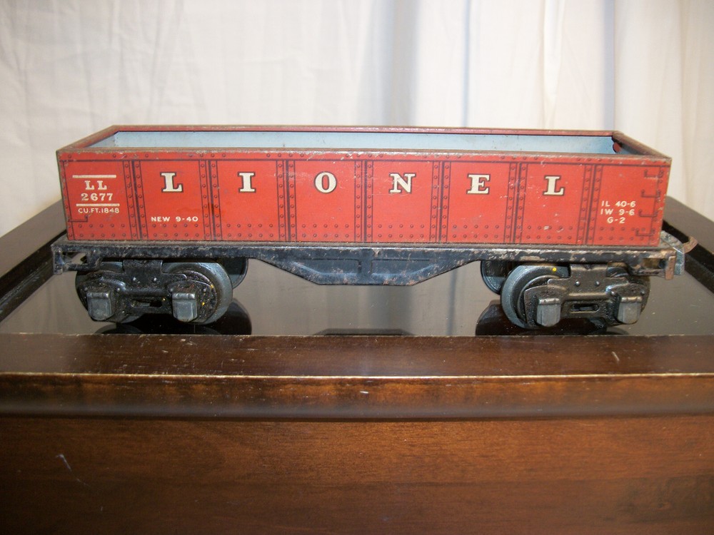 Vintage Prewar Lionel O27 Scale No. 2677 Gondola Train Car