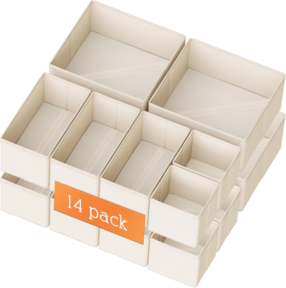 14-Pack Baby Clothes & Underwear Drawer Organizers for Dressers