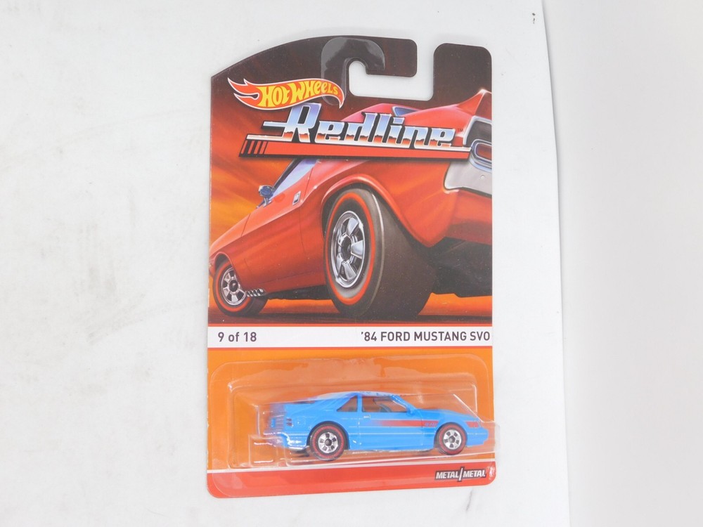 2015 HOT WHEELS REDLINE ’84 FORD MUSTANG SVO BLUE 9 OF 18