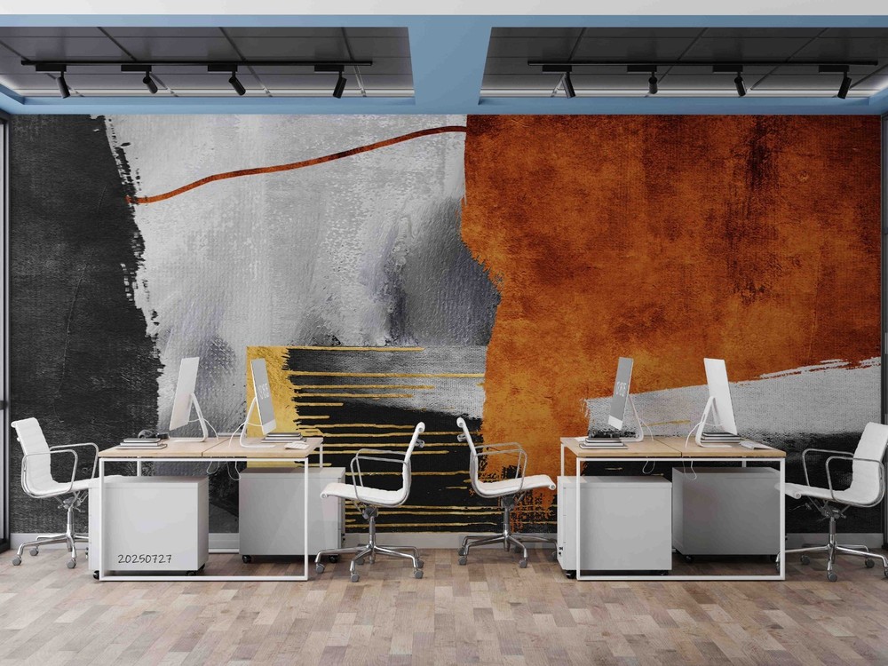 3D Office Abstract Oil Painting Wall Murals Wallpaper Murals Wall Sticker 5