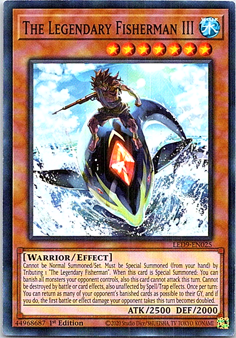 The Legendary Fisherman III LED9-EN025 Yu-Gi-Oh! Card Near Mint 1st Edition
